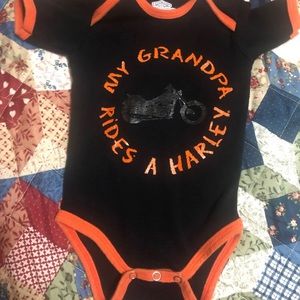Harley Davidson Onesie 3/6 mo